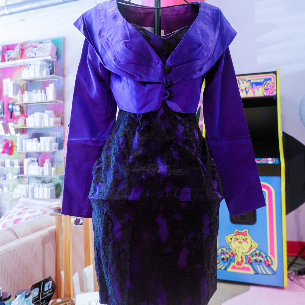 Vintage Gunne Sax Jessica McClintock 2 Piece Party Dress